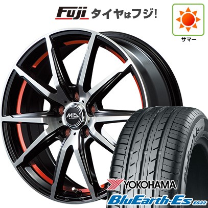 【軽自動車】N-BOX タント スペーシア 夏タイヤ ホイール4本セット 155/65R14 ヨコハマ ブルーアース ES32 MID WHEELS RX-02 14インチ