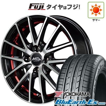 【軽自動車】N-BOX タント スペーシア 夏タイヤ ホイール4本セット 155/65R14 ヨコハマ ブルーアース ES32 MID WHEELS RX27 14インチ