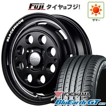 【新品 軽自動車】N-BOX タント スペーシア 夏タイヤ ホイール４本セット 155/65R14 ヨコハマ ブルーアース GT AE51 MID ガルシア シスコ ブラックムーンエディション 14インチの通販は