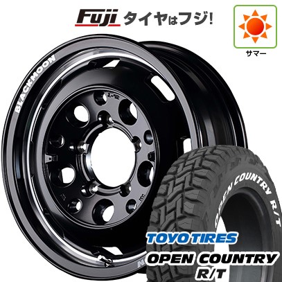 ジムニー 夏タイヤ ホイール4本セット 185/85R16 トーヨー オープンカントリー R/T RWL/RBL MID WHEELS ガルシア シスコ ブラックムーンエディション 16インチ 89,980円
