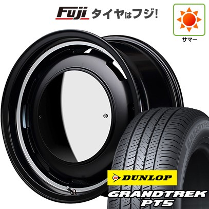 ジムニー 夏タイヤ ホイール4本セット 175/80R16 ダンロップ グラントレック PT5 MID WHEELS ガルシア シスコ ムーン 16インチ