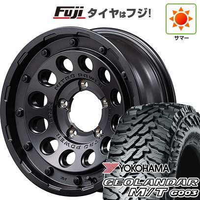 【新品】ジムニーシエラ 夏タイヤ ホイール４本セット 215/75R15 ヨコハマ ジオランダー M/T G003 MID ナイトロパワー H12 ショットガン 15インチの通販はサマータイヤ・ホイールセット