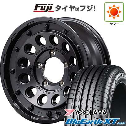 【新品】ジムニーシエラ 夏タイヤ ホイール４本セット 215/70R16 ヨコハマ ブルーアース XT AE61 MID ナイトロパワー H12 ショットガン 16インチの通販は