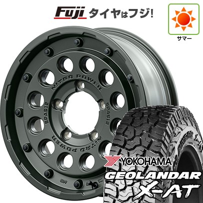 ジムニーシエラ/ジムニーノマド 夏タイヤ ホイール4本セット 215/70R16 ヨコハマ ジオランダー X-AT G016 RBL MID WHEELS NITRO POWER H12 ショットガン タクティカルエディション 16インチ 107,580円