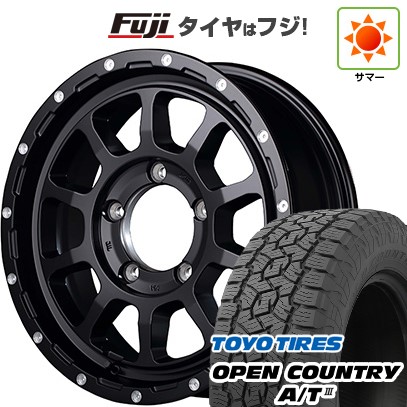 ジムニー 夏タイヤ ホイール4本セット 175/80R16 トーヨー オープンカントリー A/T III RWL/RBL MID WHEELS NITRO POWER M10 パーシングJ 16インチ