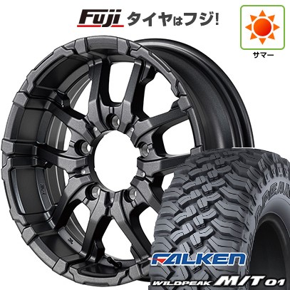 ジムニー 夏タイヤ ホイール4本セット 185/85R16 ファルケン ワイルドピーク M/T01 MID WHEELS NITRO POWER M26 クロスファング 16インチ 90,860円