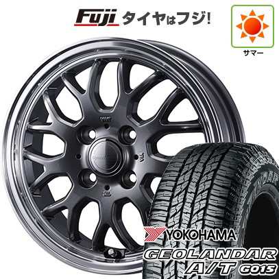 【新品 軽自動車】N-BOX タント スペーシア 夏タイヤ ホイール４本セット 155/65R14 ヨコハマ ジオランダー A/T G015 RBL ウェッズ グラフト 9M 14インチの通販は