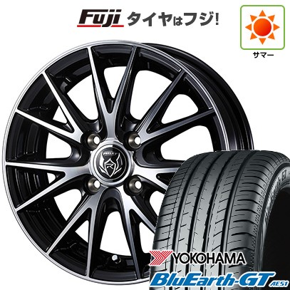 【新品 軽自動車】N-BOX タント スペーシア 夏タイヤ ホイール４本セット 155/65R14 ヨコハマ ブルーアース GT AE51 ウェッズ ライツレー VS 14インチの通販は 71,000円