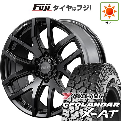 プラド/ハイラックス/トライトン(GSR) 夏タイヤ ホイール4本セット 265/65R17 ヨコハマ ジオランダー X-AT G016 RAYS レイズ デイトナ F6ゲイン ブラックエディション 17インチ