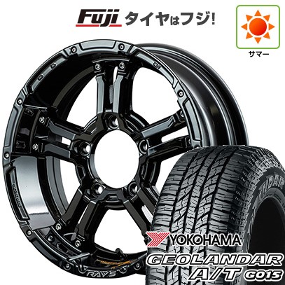 ジムニー 夏タイヤ ホイール4本セット 185/85R16 ヨコハマ ジオランダー A/T G015 WL/RBL RAYS レイズ デイトナ FDX-J コレクション 16インチの通販は 105,380円