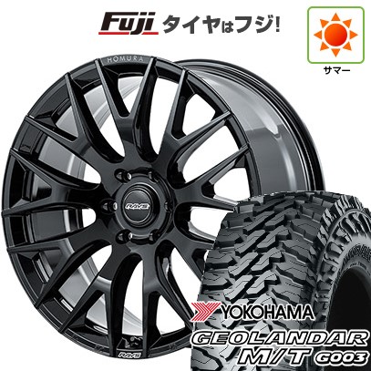 プラド 夏タイヤ ホイール4本セット 275/55R20 ヨコハマ ジオランダー M/T G003 RAYS レイズ ホムラ 2X9R 20インチ