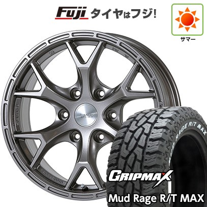 プラド/ハイラックス 夏タイヤ ホイール4本セット 265/70R17 グリップマックス マッドレイジR/T MAX RWL(限定) ジャオス トライブクロウ 17インチ