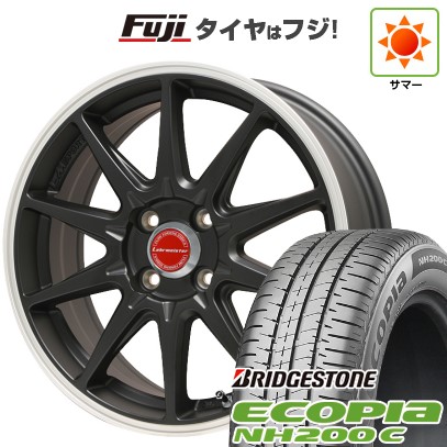 【新品 軽自動車】N-BOX タント スペーシア 夏タイヤ ホイール4本セット 165/55R15 ブリヂストン エコピア NH200 C レアマイスター LMスポーツRS10(マットブラックリムポリッシュ) 15インチの通販は
