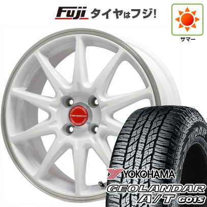 【新品 軽自動車】N-BOX タント スペーシア 夏タイヤ ホイール4本セット 155/65R14 ヨコハマ ジオランダー A/T G015 RBL レアマイスター LMスポーツRS10(ホワイト/リムポリッシュ) 14インチの通販は 70,900円
