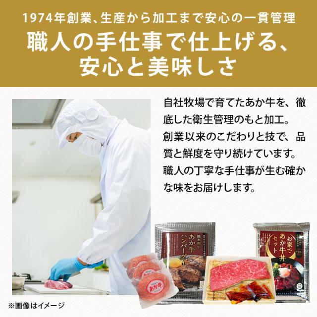 肉作業場三協 熊本 あか牛 ハンバーグ (120gx3個) &amp; あか牛丼 (200g・たれ付) 仕かける 凝結 日本差し上げ物大賞 牛丼 和牛 熊本和牛 赤牛 お取り寄せ 差し上げ物 食い道楽 前田家 貨物輸送無料 MAEDAYA