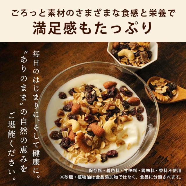 無添加 有機オーツ麦使用 ナッツ ミューズリー(まるごとナッツ) 800gx5袋 シリアル ロールドオーツ レーズン ドライフルーツ オーガニック 糖質 ダイエット 食物繊維 朝食 業務用 家庭用 前田家 送料無料_13
