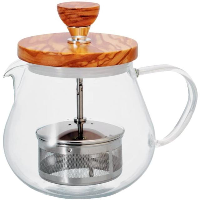 HARIO(ハリオ) ティーポット ティオール・ウッド 450ml TEO-45-OV ナチュラルテイスト