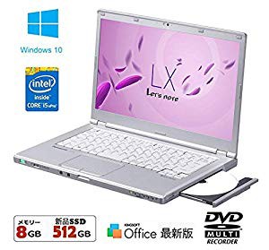 大容量新品ssd搭載 Win 10搭載 Panasonic Let S Note Cf Lx3 高性 中古品 の通販はau Pay マーケット ドリエムコーポレーション