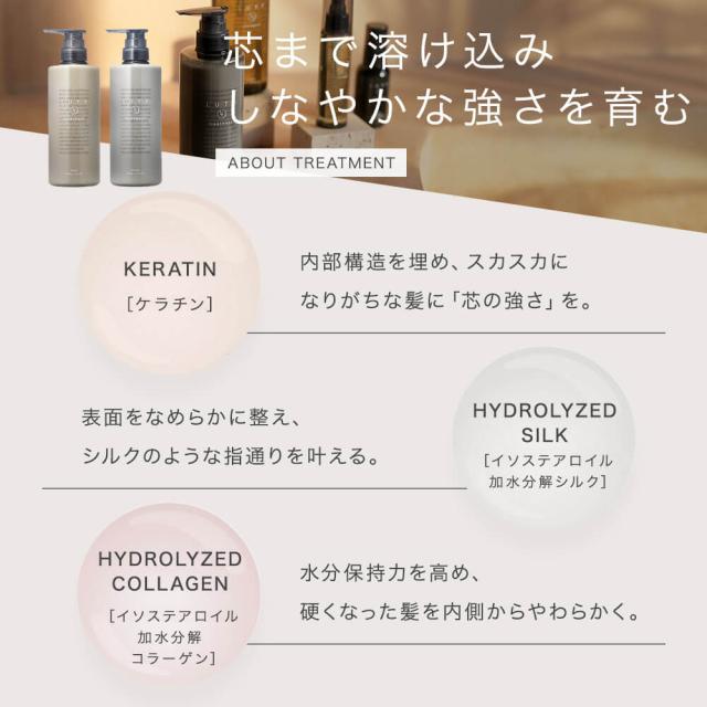 【送料無料/選べる】LUTY ルーティー シャンプー 500ml ＆ トリートメント 500g セット luty ルーティー ヘアケア おすすめ さらツヤ 人気 話題_6