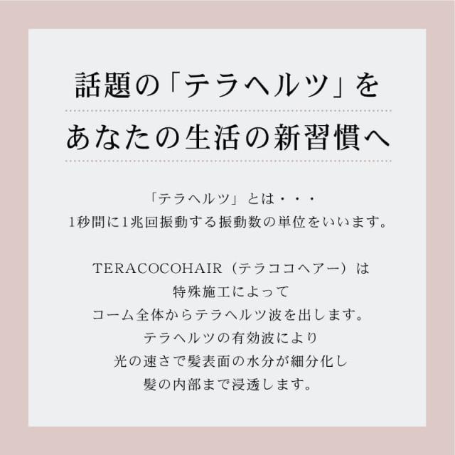 【送料無料】テラココヘアー TERACOCOHAIR ヘアコーム テラヘルツ くし 櫛 頭皮ケア 頭皮マッサージ リフトアップ 抜け毛防止 育毛 サラサラ さらさら エイジングケア メンズ 男性 女性 男女兼用 ユニセックス 美容 おすすめ teracocohair