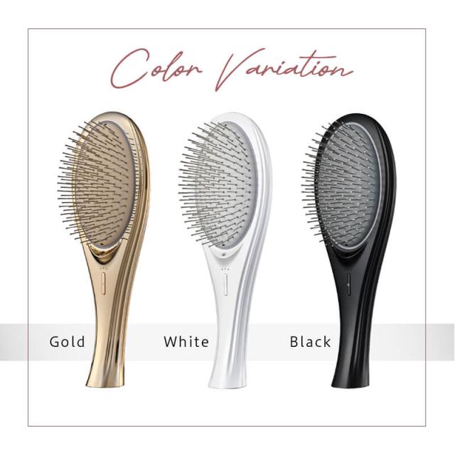 【送料無料/選べるカラー】WAVEWAVE クッションブラシ EMS Brush Air ブラック / ホワイト / ゴールド WH41-01 ヘアブラシ エアー ウェイブウェイブ_16