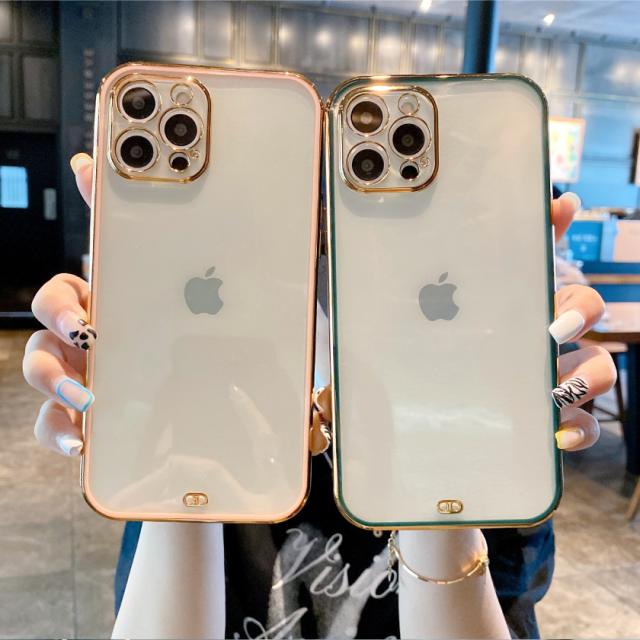 即日発送可能 ゴールドバンパー TPU ケース かわいい 衝撃吸収 iPhone