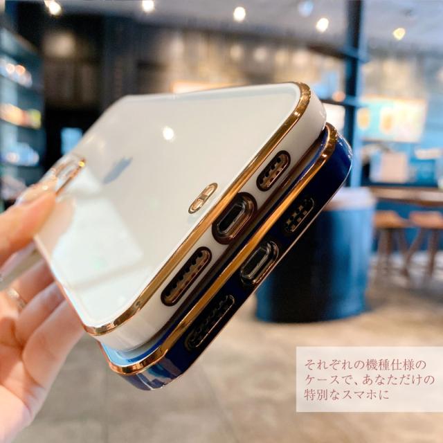 即日発送可能 ゴールドバンパー TPU ケース かわいい 衝撃吸収 iPhone