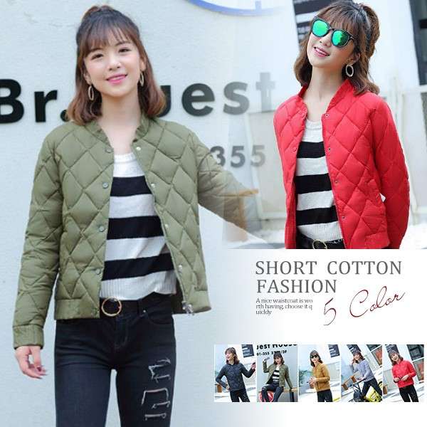 中綿コート ショート丈 レディース ダウン風ジャケット 軽い 暖かい アウター 防風防寒 オシャレ 可愛い カジュアル 暖かい 冬服の通販はau Wowma Mahalo Shop