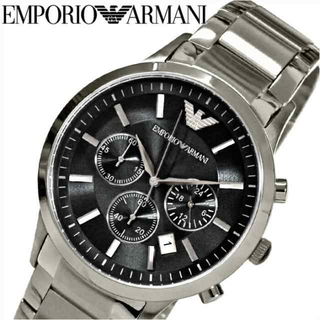 レビューを書いて5年保証 エンポリオアルマーニ Emporio Armani 時計 腕時計 メンズ ブラック シルバー Ar2434の通販はau Pay マーケット 腕時計 ブランドギフト Seika