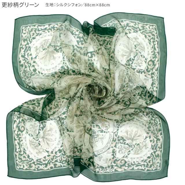 2024年春スカーフ】スカーフ シルク 88×88 日本製 花柄 正方形 大判 ...