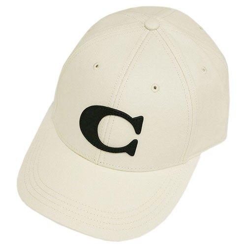 コーチ 帽子 F75703-CHK COACH キャップ ヴァーシティー C チョーク アウトレット｜au PAY マーケット