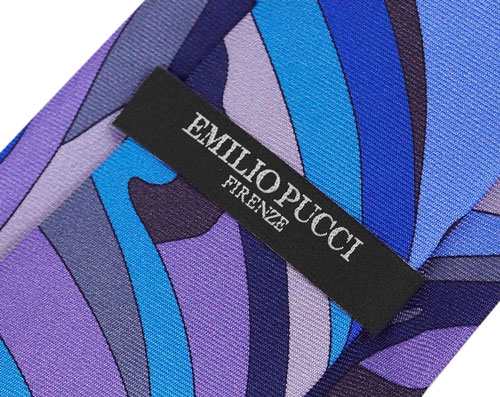 エミリオ プッチ Emilio Pucci メンズ ネクタイ プリント デザイン シルク100 ブルー グレー ライラック の通販はau Pay マーケット 買付道 Jjブランド専科