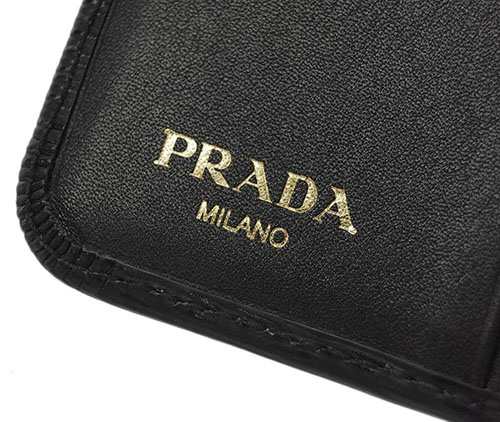 プラダ 財布 1ML018 PRADA L字ミディアム財布 VITELLO MOVE ネロ カーフブラック ゴールド金具 アウトレット｜au PAY  マーケット