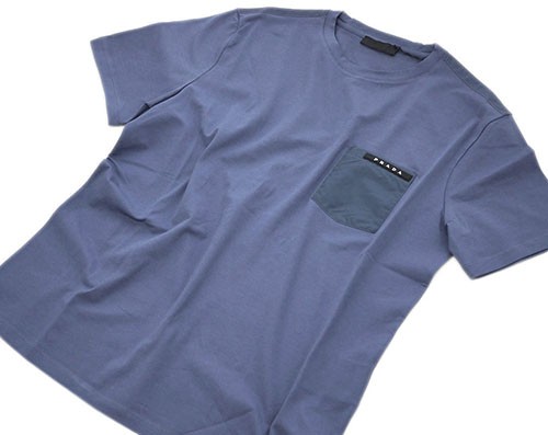 プラダ Tシャツ Sjn250 Prada メンズ 半袖 クルーネック コットン エラステイン Aviazione ブルー Mサイズ アウトレットの通販はau Pay マーケット 買付道 Jjブランド専科