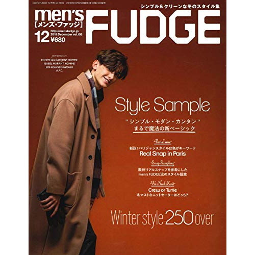 中古 Men S Fudge メンズ ファッジ 18年 12月号 Vol 108 良品の通販はau Pay マーケット Leaders Shop