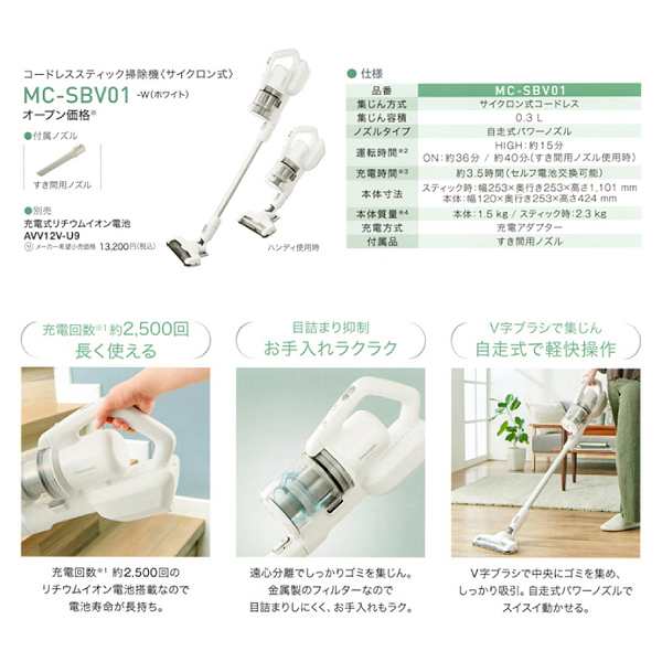 AVV12V-U9→AVA12V-0G｜リチウムイオン電池(純正・新品)｜充電式掃除機