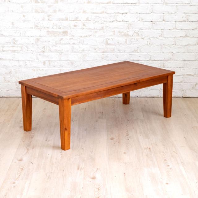 センターテーブル ローテーブル 木製 長方形 110×55cm テーブル 天然木