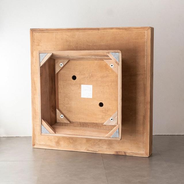 パイン古材 大型センターテーブル 100cm センターテーブル 大きい おしゃれ 100×100×36cm 正方形 木製