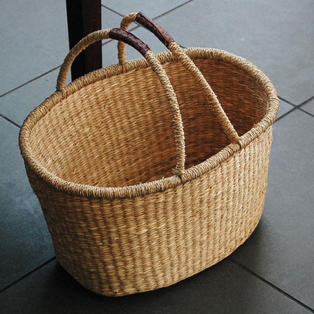 かご バスケット 収納 ハンドル付き おしゃれ 安い 脱衣所 スリッパスタンド 衣類入れ ピクニック レジャー オーバル型の通販はau Pay マーケット アジア工房