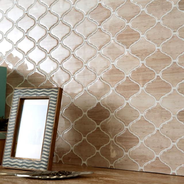 モザイクタイルシール 正方形 枚入り 水回り 壁面 Diy ウォールステッカー 壁紙 シート グレー ブラウン モロッカン柄 マーブルの通販はau Pay マーケット アジア工房