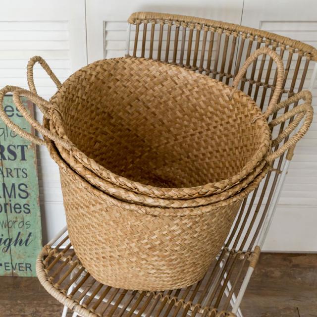 バスケット かご 安い 収納 おしゃれ ハンドル付き かご