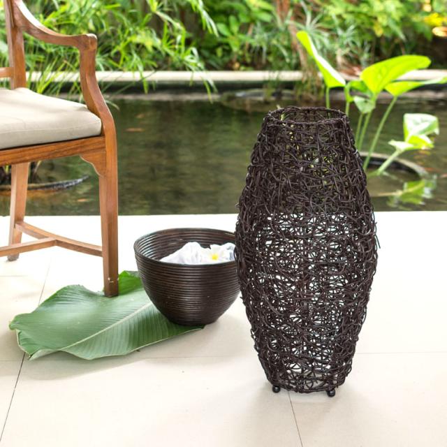 フロアライト フロアランプ アジアン コクーンタイプ M 間接照明 LED