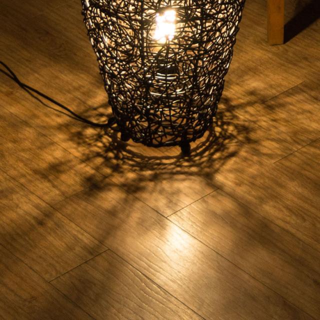 フロアライト フロアランプ アジアン コクーンタイプ M 間接照明 LED