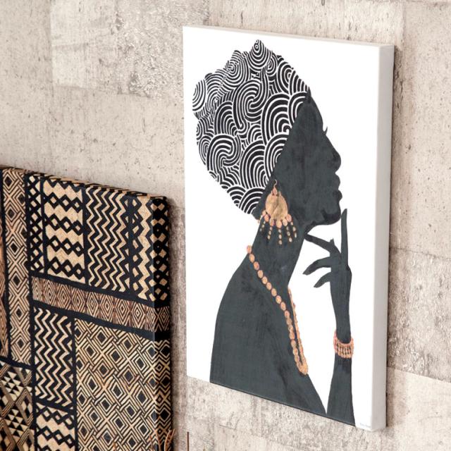 大型アートキャンパス女性