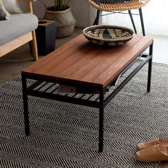 【値下げ】CRASH GATE ギネス リビングテーブル90cm ギネス ローテーブル ギネス リビングテーブル 90cm(オーク 90cm