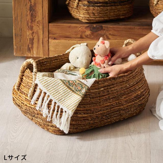 バスケット 収納かご 3個セット アジアン雑貨 アバカ 収納 かご 小物