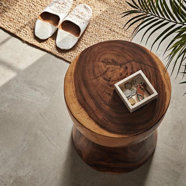 サイドテーブル 丸型 スツール 木製 椅子 背もたれなし いす 天然木