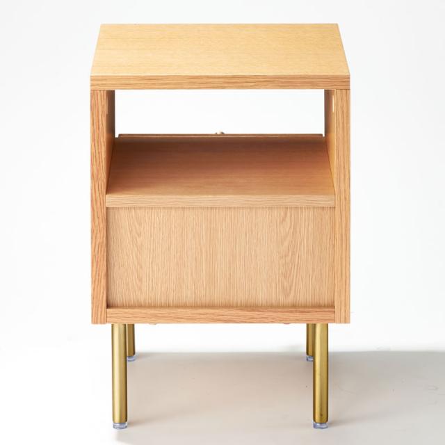 サイド テーブル 2段 引き出し 収納 ナイト ソファ ラタン 籐 ウッド