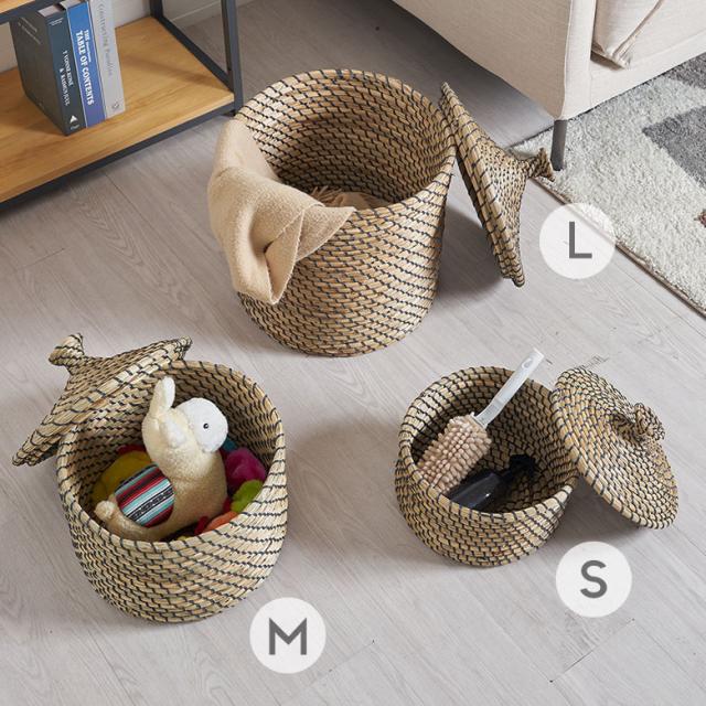 アタ 蓋付き収納バスケット3点セット アタ 蓋付き収納バスケット3点セット アタ 蓋付き収納バスケット