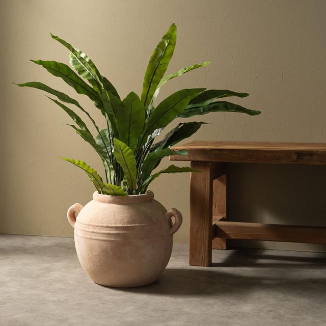 プランターカバー 鉢カバー テラコッタ 素焼き 陶器 約 W 43cm D 33cm